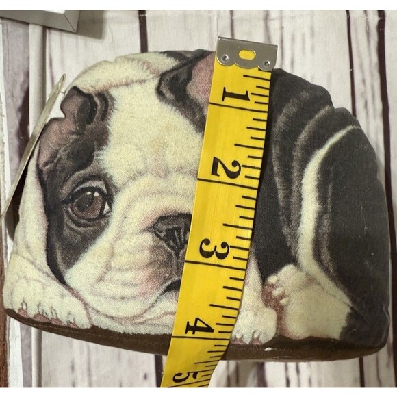 Vintage Boston Terrier Fabric Pupper Weight Paperweight 2003 Leslie Anderson USA - Picture 11 of 12